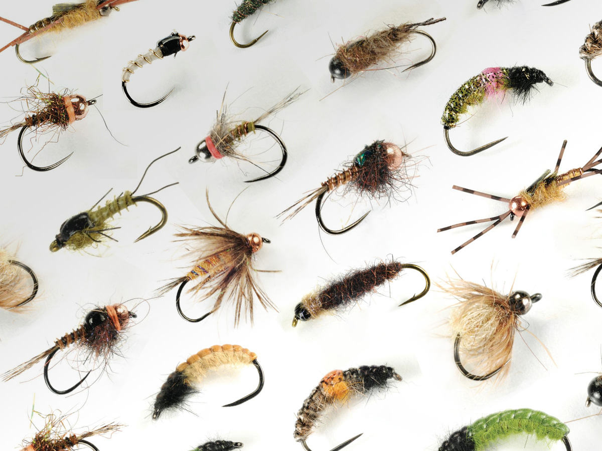 TroutfliesUK Nymphs Orange Creeper Trout Flies 6 pack Size 10/12 Double Bead Underbelly Fly Fishing 